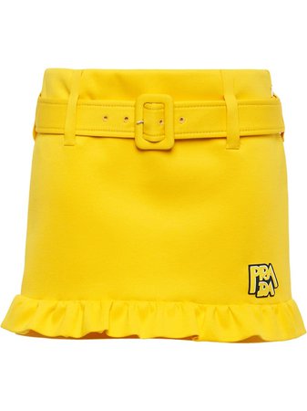 Prada Belted Short Skirt | Farfetch.com