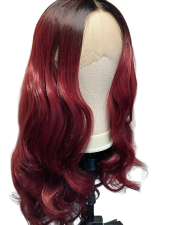 omber red wig