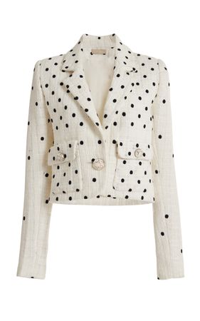 Dotted Tweed Blazer By Elie Saab | Moda Operandi