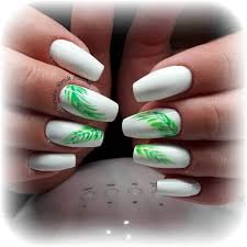 green and white nails - Google Search