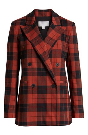 Chelsea28 Double Breasted Plaid Blazer | Nordstrom