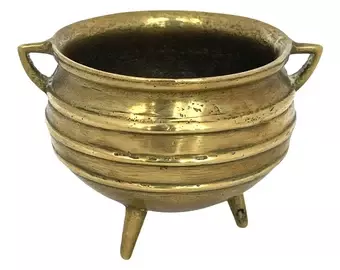 Vintage Peerage Miniature Brass Cauldron Footed Brass Pot - Etsy