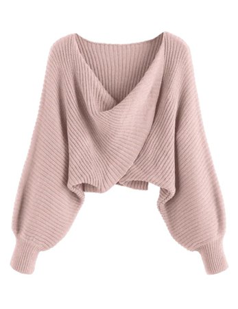 Twist Asymmetric Crop Sweater