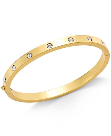 kate spade new york Bezel-Set Polished Bangle Bracelet & Reviews - Bracelets - Jewelry & Watches - Macy's
