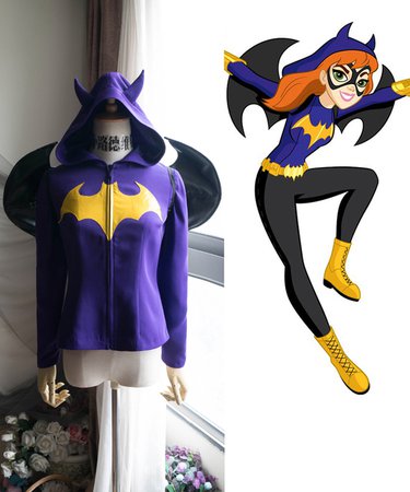 Batgirl Cosplay Hoodie Costume