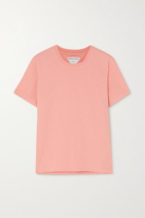 Washed Cotton-jersey T-shirt - Pink