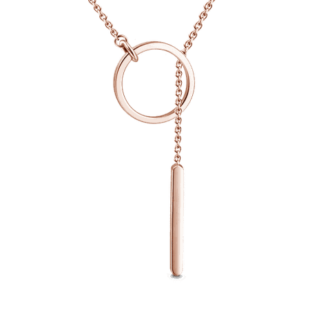 Love You Forever Necklace Rose Gold Plated Silver - Gifts