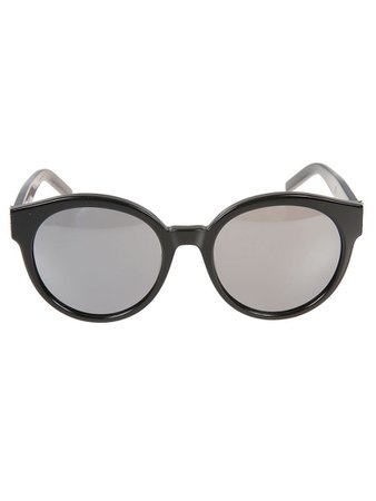 Saint Laurent Saint Laurent Round Frame Sunglasses - Black black silver - 10793956 | italist