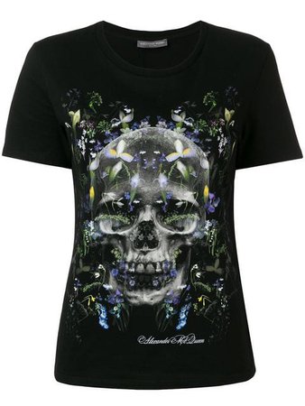Alexander McQueen floral skull print T-shirt $254 - Buy Online SS19 - Quick Shipping, Price