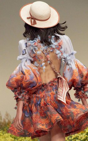 Botanica Silk-Linen Mini Dress By Zimmermann | Moda Operandi