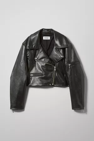 Daria PU Biker Jacket - Black - Jackets & coats - Weekday GB