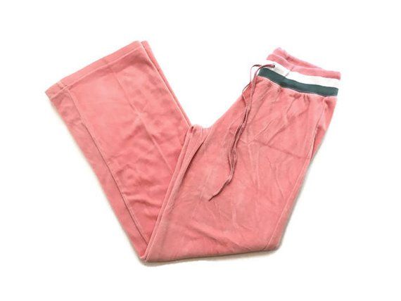 Vintage Pink Velour Comfy Pants | Etsy
