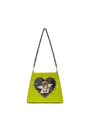Beaded bags| Cherub Bag in Green – Clio Peppiatt