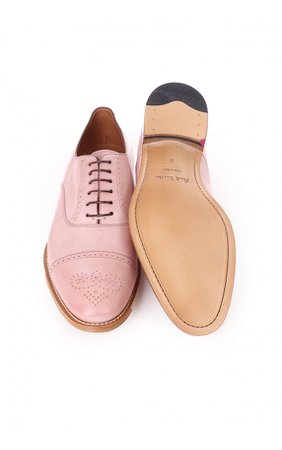 Paul Smith Shoe Mens Berty Cipria Pale Pink Brogues | Blueberries