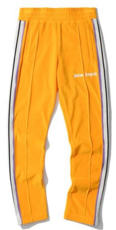 Yellow palm pants