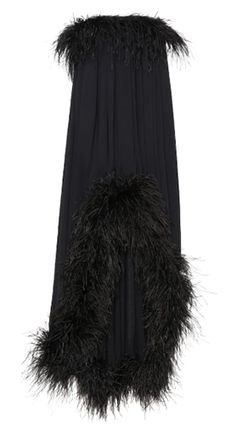 Feather-Trimmed Dress - Saint Laurent | mytheresa.com