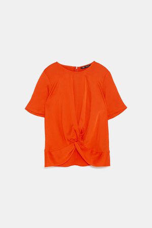 KNOTTED BLOUSE - View All-SHIRTS | BLOUSES-WOMAN | ZARA United States