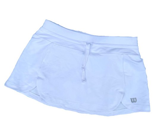 white sporty y2k 90s tennis mini skirt