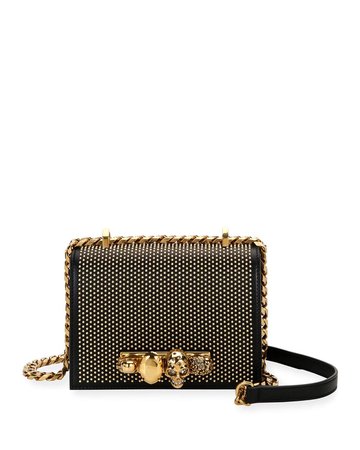 Alexander McQueen Jeweled Studded Shoulder Bag | Neiman Marcus
