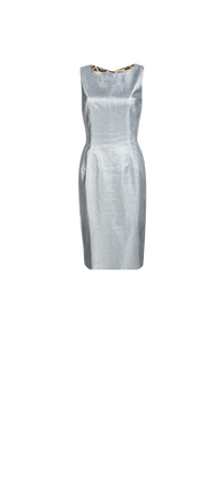 Classic Silver Sheath Dress by Dolce & Gabbana