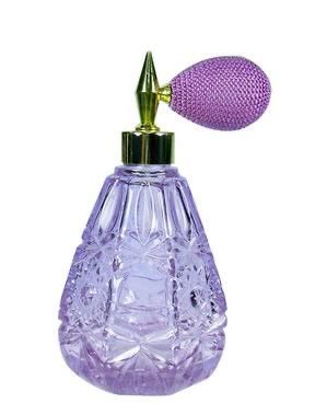 purple perfume bottle