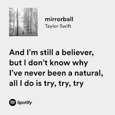mirrorball taylor swift lyrics
