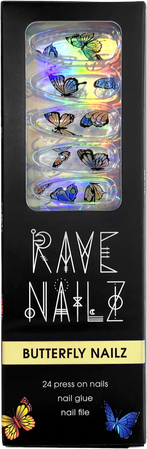 rave nailz butterfly nails