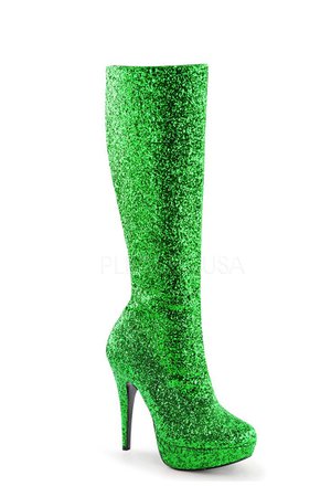 Green Sequin Boot