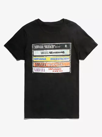 Nirvana Album Cassettes T-Shirt