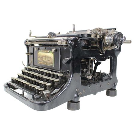 Vintage Typewriter Wanderer Continental, 1930's For Sale at 1stDibs