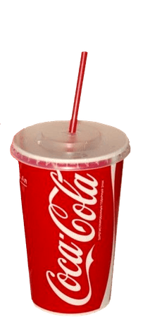 Coca-Cola soda disposable cup png