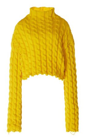 Oversized Cable-Knit Sweater By Balenciaga | Moda Operandi