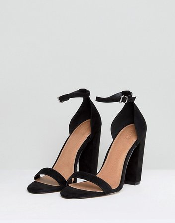 ASOS DESIGN Highball barely there Block Heeled sandals | ASOS