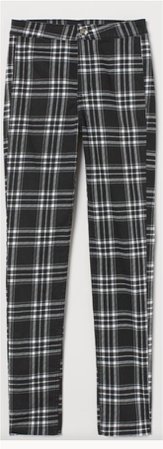chequered trousers