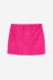 Linen-blend Mini Skirt - Cerise - Ladies | H&M US