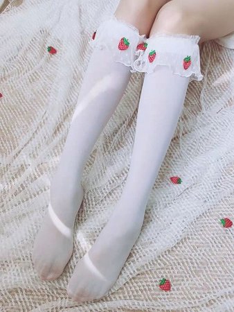 Strawberry diary in the spring and summer lolita girls lace socks, lovely bowknot heap heap socks lolita stocking-in Boys Costume Accessories from Novelty & Special Use on AliExpress