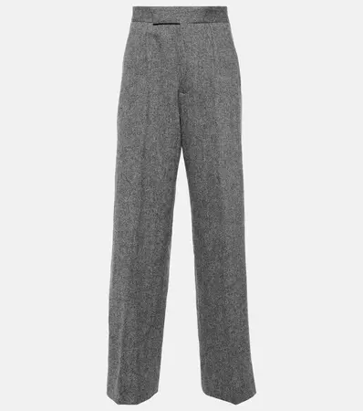Tailored Straight Wool Pants in Grey - Vivienne Westwood | Mytheresa