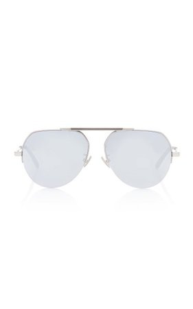 Pilot Metal Sunglasses By Bottega Veneta | Moda Operandi