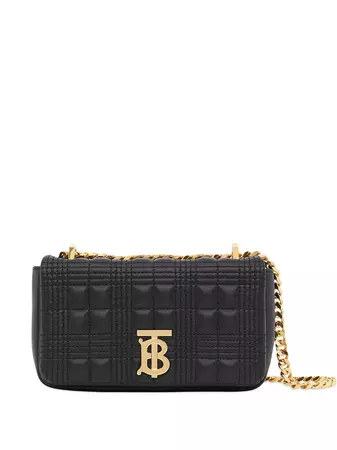 Shop Burberry mini quilted Lola shoulder bag with Express Delivery