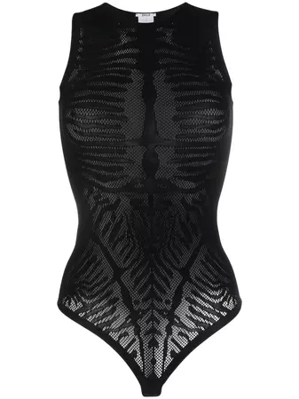 Wolford mesh-detail Sleeveless Bodysuit - Farfetch