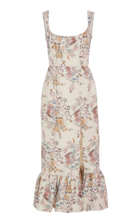 Exclusive Ginerva Floral Flounce Dress by Markarian | Moda Operandi