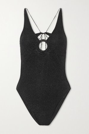 Lumiere Stretch-lurex Swimsuit - Black