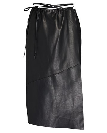 LAMARQUE Marissa Leather Wrap Skirt | INTERMIX®