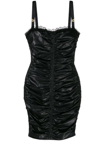 Versace Jeans Couture wet-look Mini Dress - Farfetch