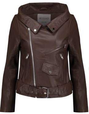 Dark Brown Leather Jacket Womens - ShopStyle