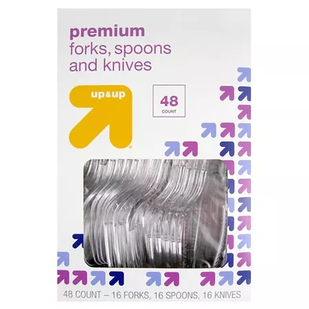 Premium Plastic Forks Spoons And Knives - 48ct - Up&Up™ : Target
