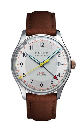 Farer Quartz Watches - Barnato II - Quartz GMT + Date - 39.5mm Case