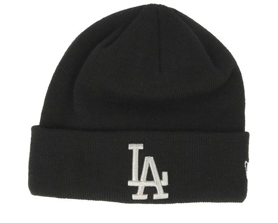 Los Angeles Dodgers Essential Black/Grey Cuff - New Era beanies - Hatstoreworld.com