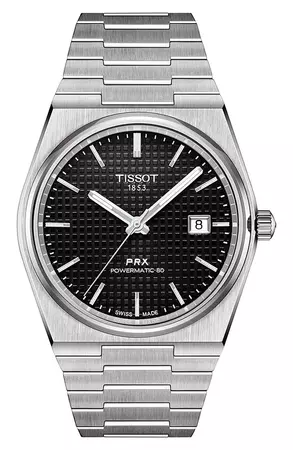 Tissot PRX Powermatic 80 Bracelet Watch, 40mm | Nordstrom