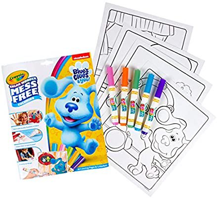 Amazon.com: Crayola Blues Clues Color Wonder, 18 Mess Free Coloring Pages & 5 No Mess Markers, Gift for Kids: Toys & Games